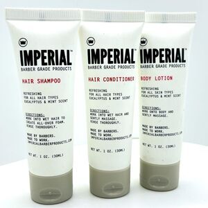 🦋$8 ~ Imperial Barber ~ Shampoo Conditioner & Lotion ~ Eucalyptus & Mint ~ NEW